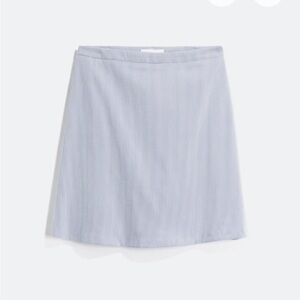 Margaret M Soft Blue A-Line Skirt